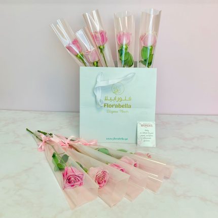single roses bundle pack for women's day