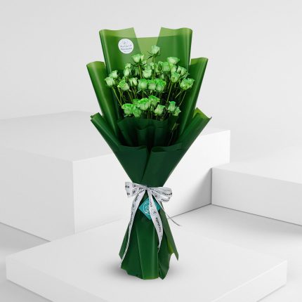 green baby roses