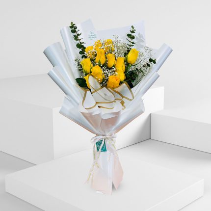corporate yellow flower bouquet