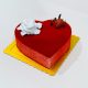 hear shape red colour cake suitable for birthday, anniversary any many more occasions