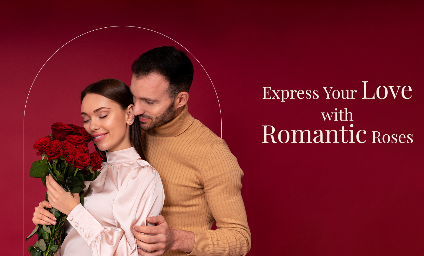 romantic red roses bouquets buy in Qatar new banner