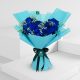 blue flower bouquet buy in doha