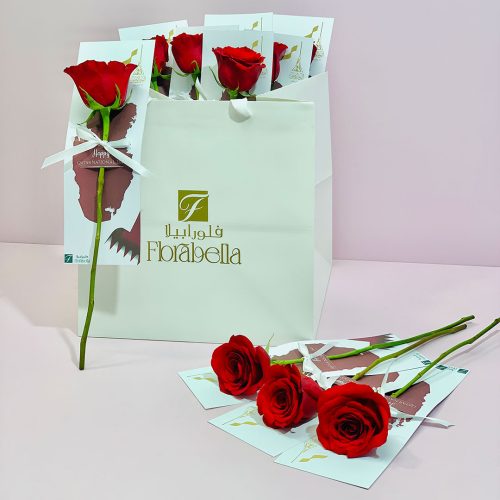 single roses for Qatar national day