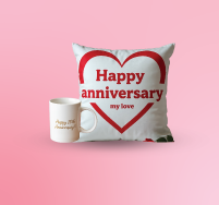 Printed Pillow and mugs