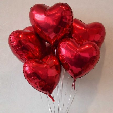 Vsanantine day 50 Red rose bouquet with gifts, Teddy bear, Red heart Foil Balloon