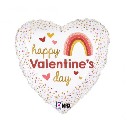 Valentine Foil Ballllon order online in Qatar, Happy valentines Foil Ballon in Qatar, Ballon and Flower bouquet