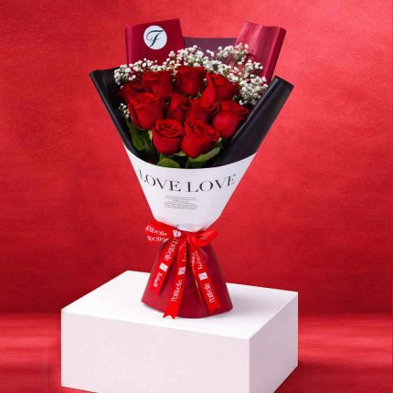 valentine's day flower bouquet buy online in Qatar