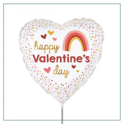 Valentine Foil Balloon order online in Qatar, Happy valentines Foil Balloon in Qatar, Balloon and Flower bouquet in Qatar