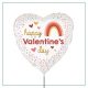 Valentine Foil Balloon order online in Qatar, Happy valentines Foil Balloon in Qatar, Balloon and Flower bouquet in Qatar
