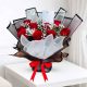 Red roses bouquet buy online in Qatar, Flower bouquet delivery in Qatar