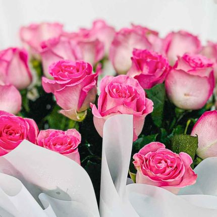 elegant pink roses bouquet buy online Qatar