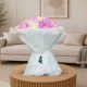 Luxury 50 Pink Peony Flowers Bouquet with Premium Wrapping | Fresh Peony Flower Delivery in Doha Qatar