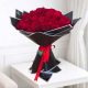 Elegant 50 Red Roses Bouquet handcrafted with premium fresh red roses for anniversaries, proposals, birthdays, Valentine's Day, and romantic celebrations in Qatar.