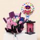 Luxury birthday gift combo featuring pink and white roses bouquet, Dairy Milk chocolates, foam rose teddy bear, and Happy Birthday foil balloon with same-day flower delivery in Doha, Qatar by Florabella Flowers.