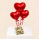 Red heart foil balloon and ferrero rocher chocolate buy online in Qatar