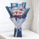 Luxury Kinder Joy chocolate bouquet for kids, beautifully wrapped for birthdays, Children's Day, school celebrations, and special occasions with same-day delivery in Doha, Qatar.