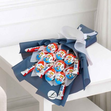 Order a Kinder Joy Bouquet for Kids in Qatar. A fun chocolate gift with premium wrapping, perfect for birthdays and celebrations. Same-day delivery across Doha and Qatar.