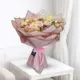 Mixed colour spray rose bouquet with fresh colourful roses for flower delivery in Qatar