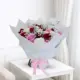 Mixed colour rose bouquet with fresh red, pink, white roses in Qatar