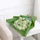 20 fresh white roses bouquet with elegant wrapping for flower delivery in Qatar