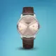 LEE COOPER Men's LC08379.362 Rose Gold Dial Watch with Brown Leather Strap