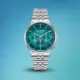 LEE COOPER Men's Multifunction Blue-to-Black Dial Watch LC08372.391 with Silver Metal Bracelet