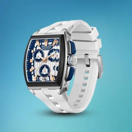 Quantum HNG1279.333 men's chronograph watch with silver dial