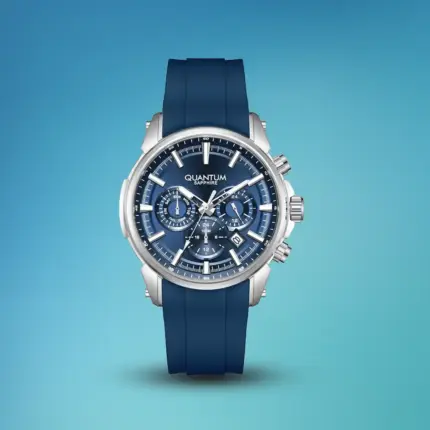 Quantum Men's Analog Dark Blue Dial Watch PWG1220.390