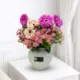 Gerbera and baby roses mixed vase with elegant pink flowers in Qatar
