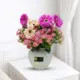 Gerbera and baby roses mixed vase with elegant pink flowers in Qatar
