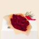 20 red roses bouquet with simple luxury wrapping for flower delivery in Qatar