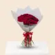 20 red roses luxury bouquet with simple wrapping in Qatar