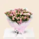 Pink baby roses bouquet gift for birthdays, anniversaries and newborn baby wishes in Qatar
