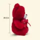 Red teddy bear soft toy gift with optional flowers and gift wrapping available at Florabella Flowers Qatar